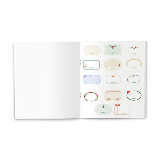 Χριστουγεννιάτικα αυτοκόλλητα για βαζάκια πολλαπλών χρήσεων